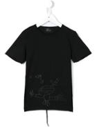 Lost And Found Kids Ninja Print T-shirt, Boy's, Size: 6 Yrs, Black