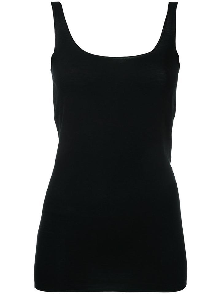 Album Di Famiglia - Tank Top - Women - Cotton/spandex/elastane - M, Black, Cotton/spandex/elastane