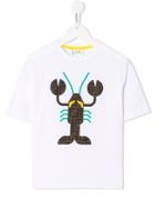 Fendi Kids Lobster Logo Print T-shirt - White