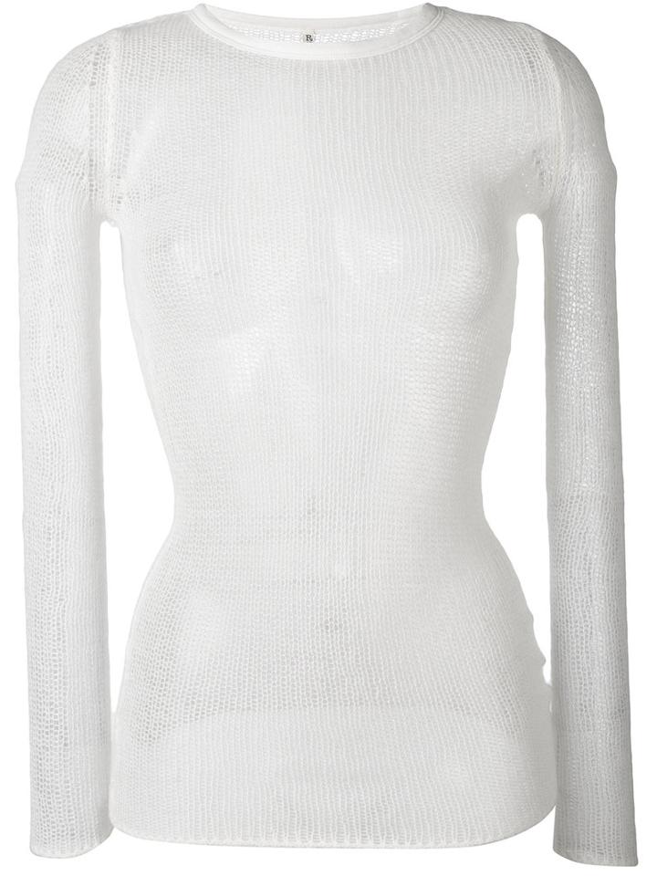 R13 - Sheer Cashmere Top - Women - Cashmere - Xs, White, Cashmere