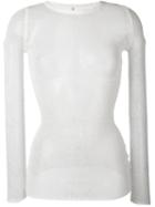 R13 - Sheer Cashmere Top - Women - Cashmere - Xs, White, Cashmere