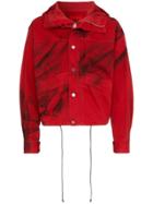 424 425 Tie Dye Cotton Jacket - Red