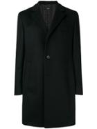 Boss Hugo Boss Long Sleeved Overcoat - Black