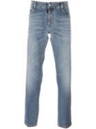 Fendi Straight Leg Jeans, Men's, Size: 34, Blue, Cotton/spandex/elastane