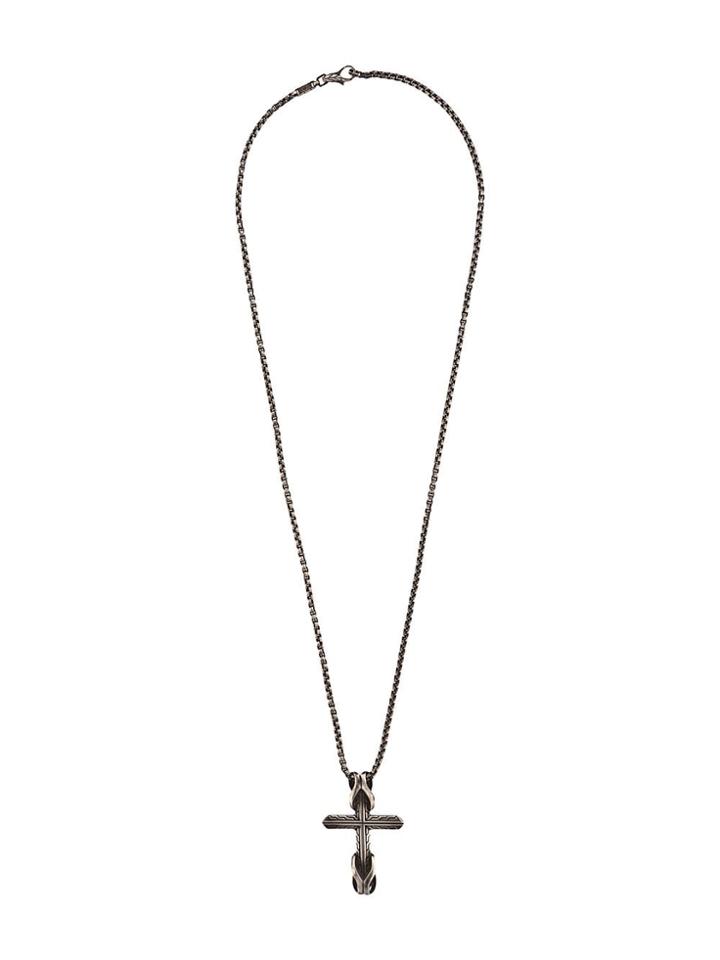John Hardy Asli Classic Chain Link Cross Pendant Necklace - Silver