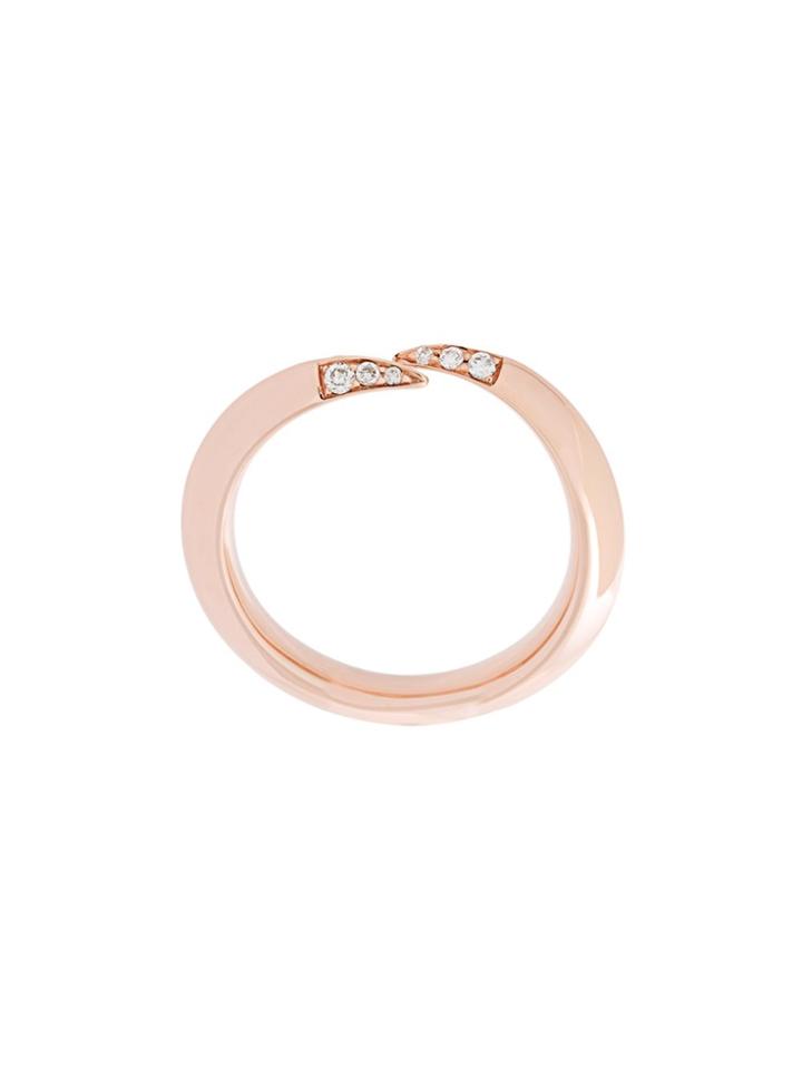 Shaun Leane 'signature Tusk' Diamond Wrap Ring - Metallic