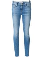 Frame Denim Unfinished Double Waistband Jeans - Blue