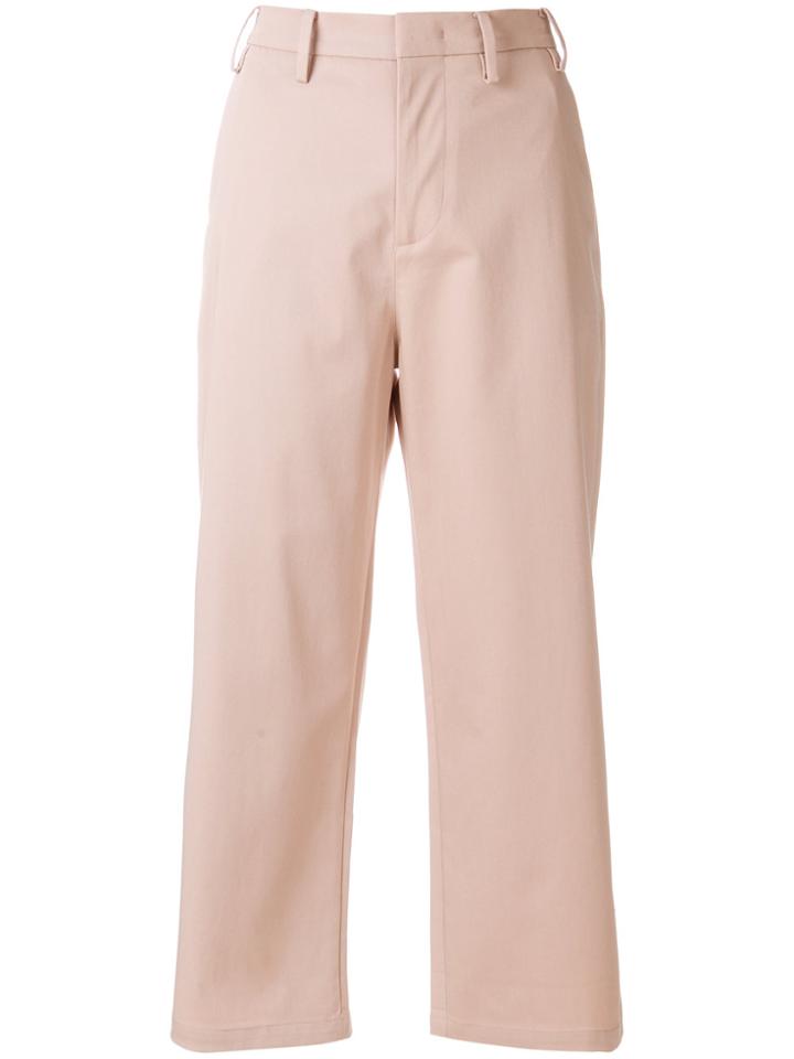 No21 Turn Up Baggy Chinos - Pink & Purple