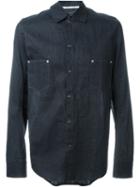 Taichi Murakami Dungaree Shirt, Men's, Size: S, Blue, Linen/flax