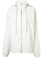 Rick Owens Drkshdw - Hooded Windbreaker - Women - Cotton - M, Women's, White, Cotton