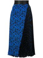 Alice+olivia Lilia Pleated Skirt - Blue