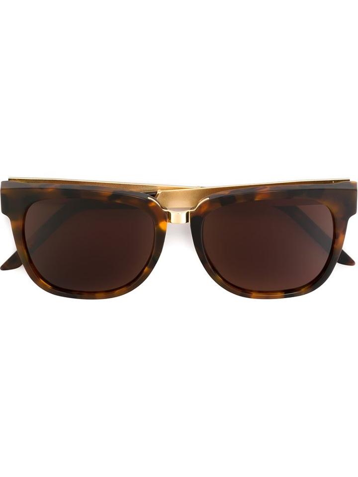 Retrosuperfuture 'people Francis Havana Gold' Sunglasses, Women's, Brown, Acetate