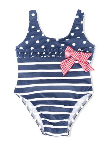 Amaia Striped Swimsuit, Size: 8 Yrs, Blue
