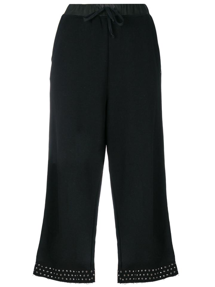 Diesel Panelled Cropped Trousers - Black