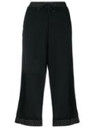 Diesel Panelled Cropped Trousers - Black