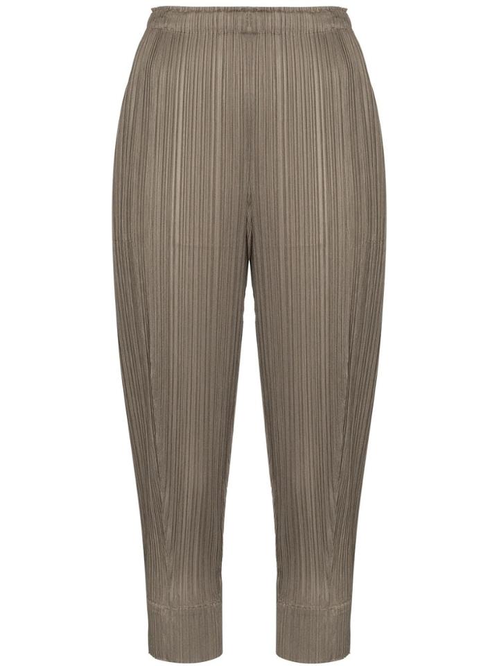 Pleats Please Issey Miyake Pleats Trs Fl Pltd - Green