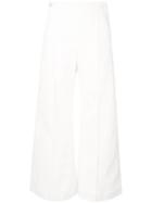 Rosetta Getty Pintuck Flared Trousers - Neutrals