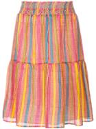 Alicia Bell Striped A-line Skirt - Multicolour