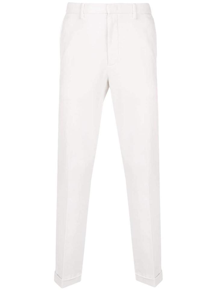 Z Zegna Moleskin Chino Trousers - White