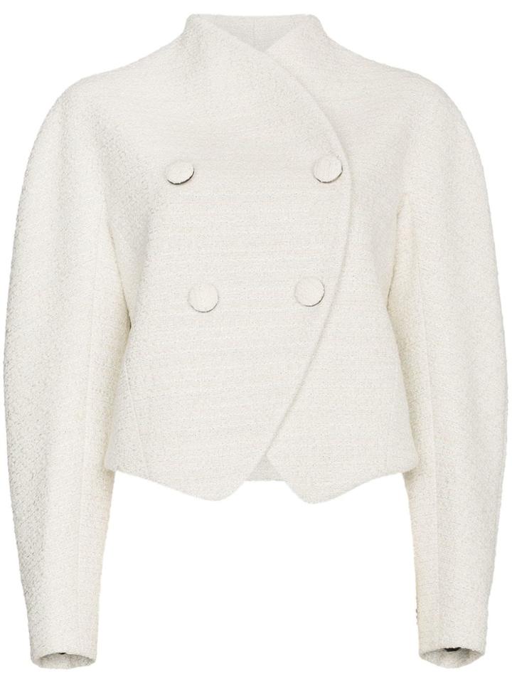 Proenza Schouler Re Edition Double Breasted Jacket - White