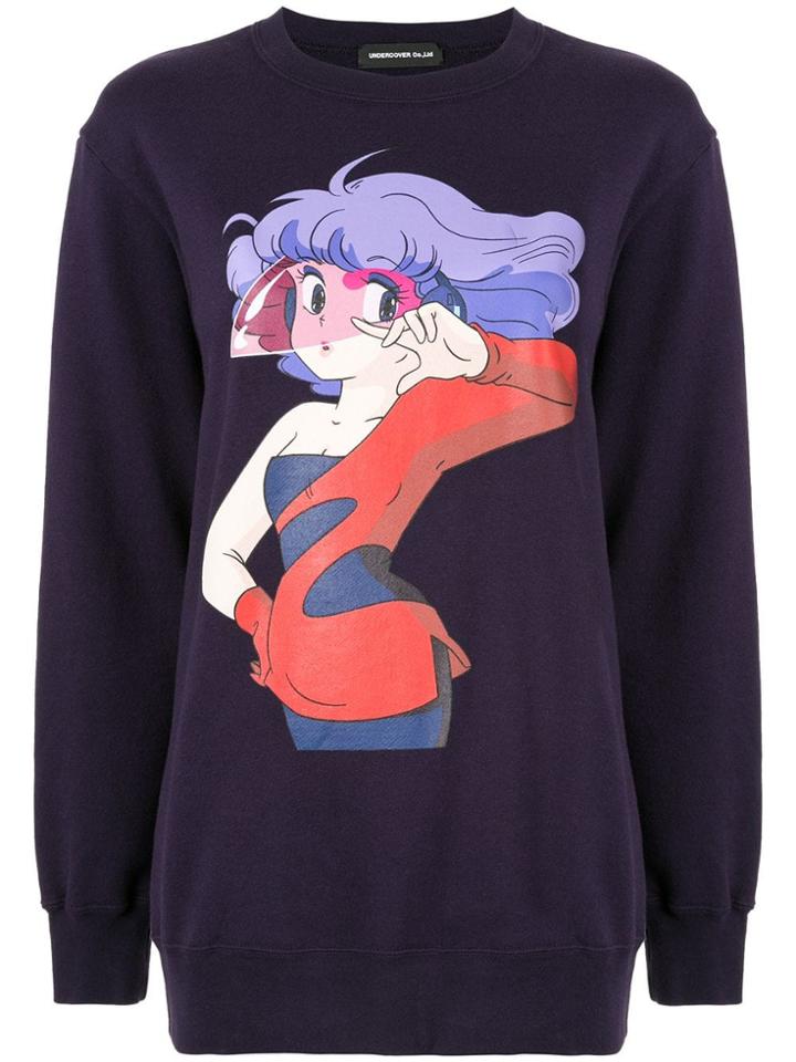 Undercover Magical Angel Printed Sweatshirt - Purple