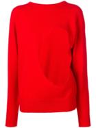 Aries Cut Out Jumper - Red