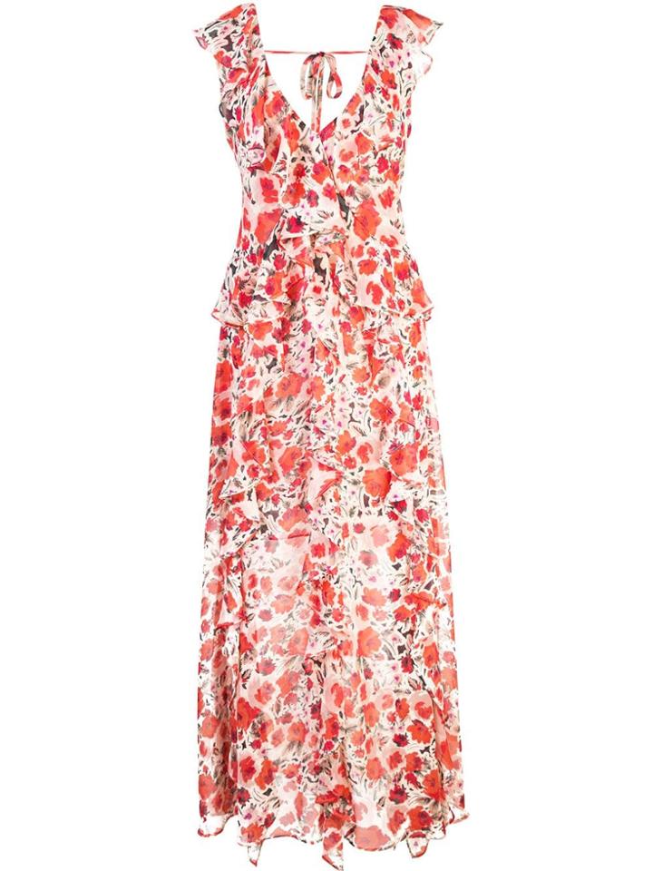 Misa Los Angeles Floral Print Maxi Dress - Neutrals
