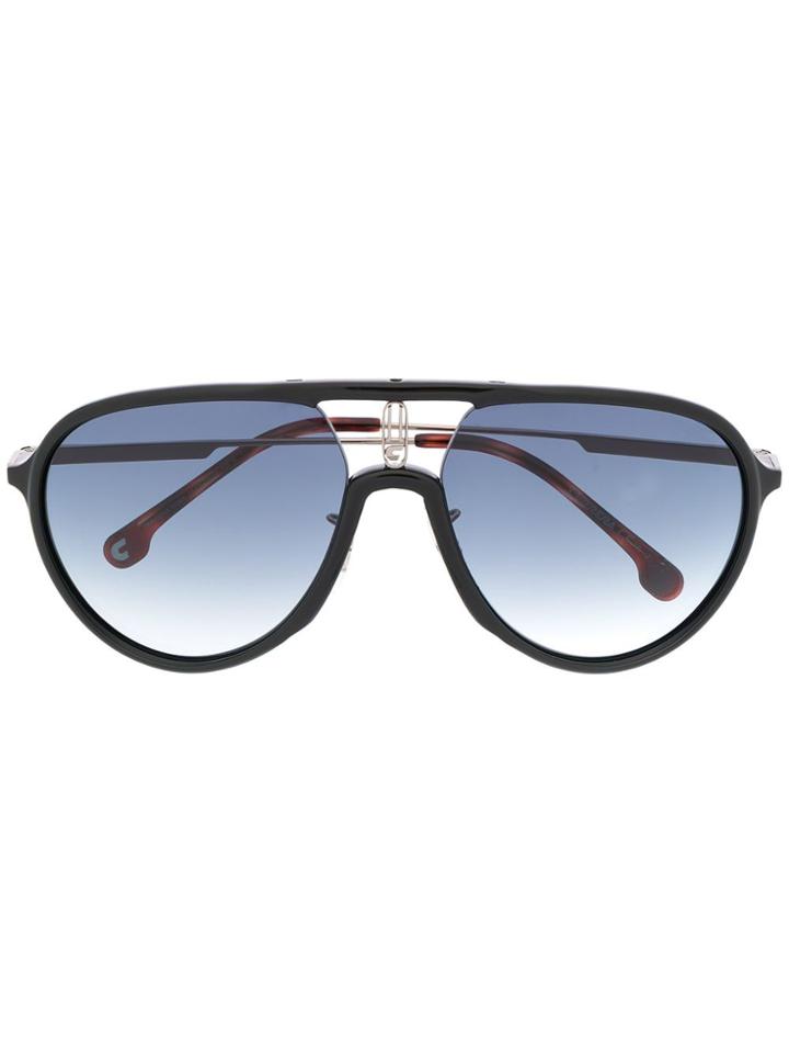 Carrera Matte-finish Aviator Frame Sunglasses - Black