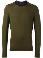 Ps By Paul Smith Crew Neck Pullover, Men's, Size: Medium, Green, Merino
