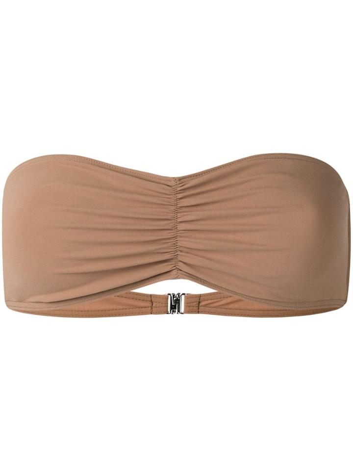 Toteme Royan Bandeau Bikini Top - Brown