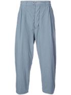 Casey Casey Creased Tapered Trousers - Grey