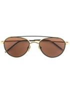 Thom Browne Aviator Sunglasses, Adult Unisex, Size: 53, Blue, Titanium
