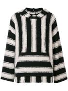 Amiri Striped Knitted Top - Black
