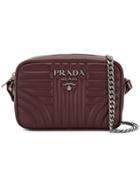 Prada Quilted Crossbody - Red