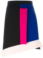 Msgm Asymmetric Colour Block Skirt