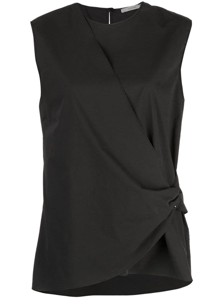 Dusan Draped Top - Black