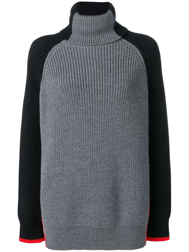 Victoria Victoria Beckham Oversized Turtleneck - Grey