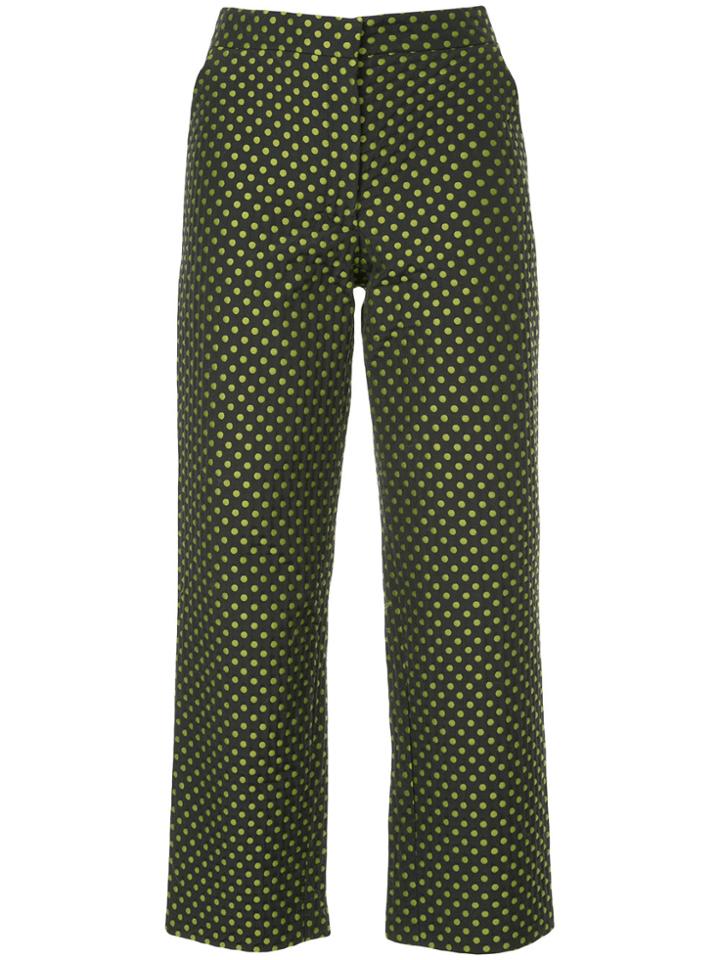 N Duo Dotted Cropped Trousers - Black