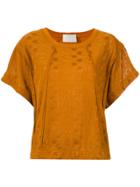 Lilly Sarti Polka Dot Pattern Blouse - Yellow & Orange