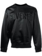 Juun.j Covered Sweatshirt, Men's, Size: 48, Black, Cotton/polyester/acetate