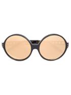 Linda Farrow - Oversized Sunglasses - Women - Acetate - One Size, Women's, Black, Acetate
