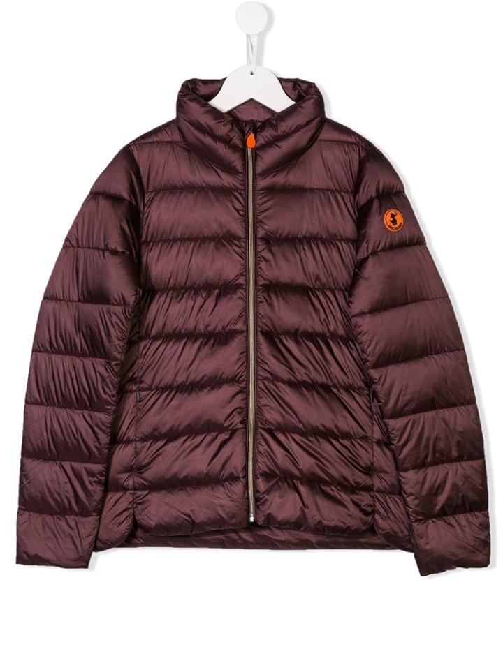 Save The Duck Kids Teen Padded Down Jacket - Red