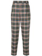 Caban Tapered Tartan Trousers - Multicolour