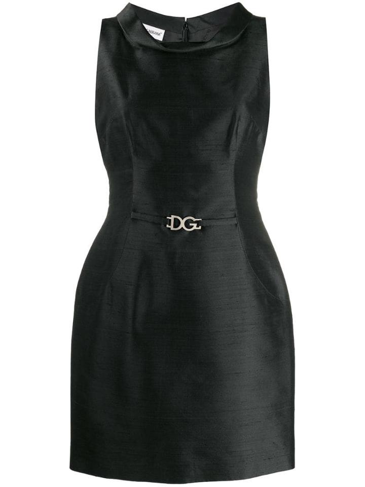 Dolce & Gabbana Pre-owned 1990's Sleeveless Shift Dress - Black