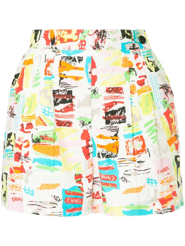 Chanel Vintage Printed Shorts - Multicolour