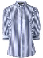 Federica Tosi Striped Poplin Shirt, Women's, Size: Xs, Blue, Cotton