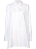 Yohji Yamamoto Oversized High Low Shirt - White