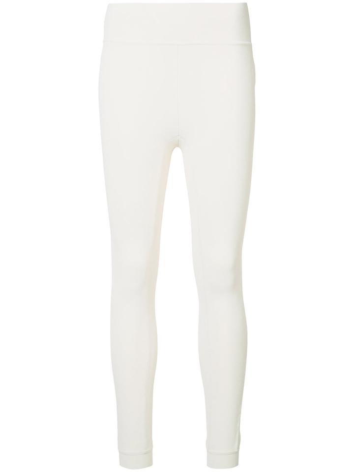 Victor Alfaro Knitted Leggings, Women's, Size: Small, White, Spandex/elastane/rayon