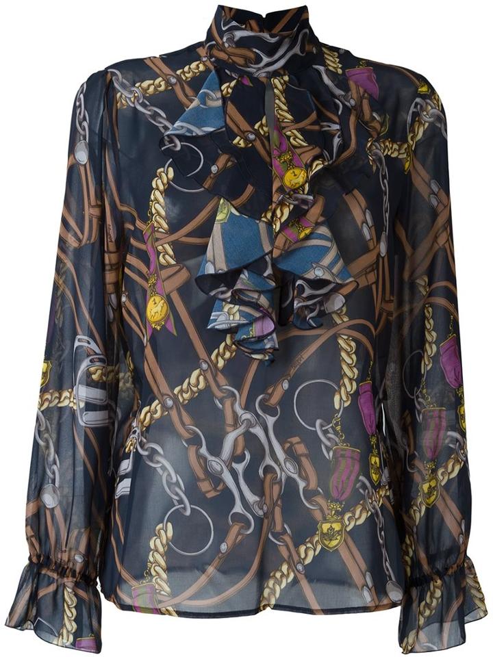 Blugirl Equestrian Print Blouse