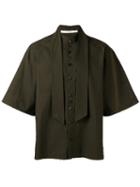 Damir Doma - Sash Shirt - Men - Cotton/polyamide/spandex/elastane - S, Green, Cotton/polyamide/spandex/elastane